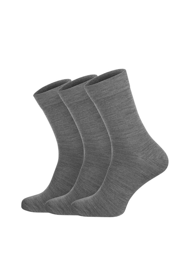 MERINO BUSINESS SOCKEN 3ER-PACK - Socken - schiefer