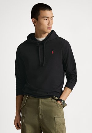 JERSEY HOODED T-SHIRT - Kapuutsiga pusa - black