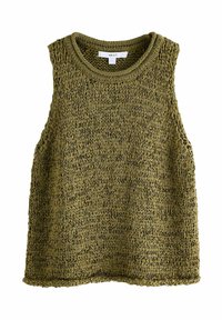 REGULAR FIT - STITCH CREW NECK - Strickpullover - green olive