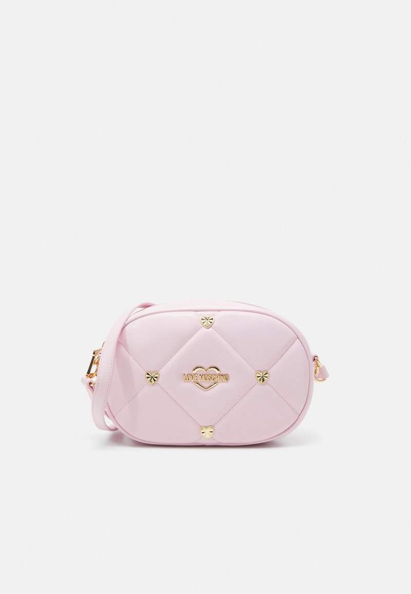 Love Moschino JEWEL HEART CAMERA Sac bandoulière cipria/poudre/rose