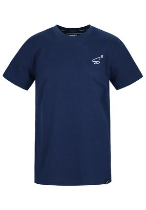 MIT LOGOSTICK AUF DER BRUST
 - Print T-shirt - dunkelblau