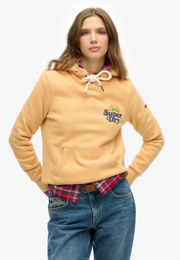 VINTAGE RAINBOW  - Kapuzenpullover - clay