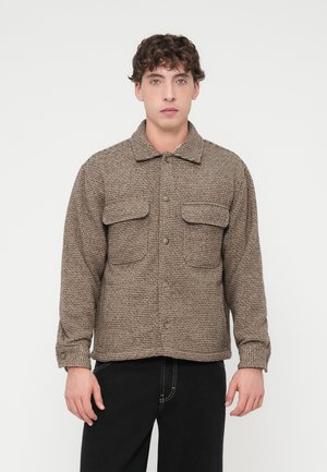 BOUCLE OVERSHIRT - Srajca - taupe