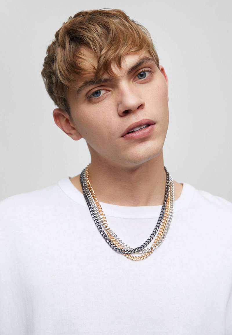 PULL&BEAR Naszyjnik black/czarny Zalando.pl