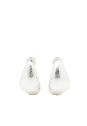 Massimo Dutti HAZELNUT - Boucles d'oreilles - silver-coloured