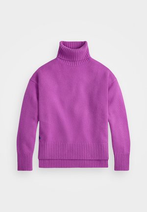 Polo Ralph Lauren WOOL CASHMERE ROLL NECK JUMPER - Jersey de punto - fig purple