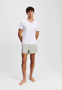 KARL LAGERFELD LOGO V-NECK (PACK OF 2) - Apatiniai marškiniai - white black