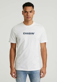 CHASIN' DAVIE - Triko s potiskem - off white