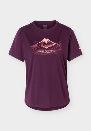 ASICS, FUJITRAIL LOGO - Sport T-Shirt - dark aubergine