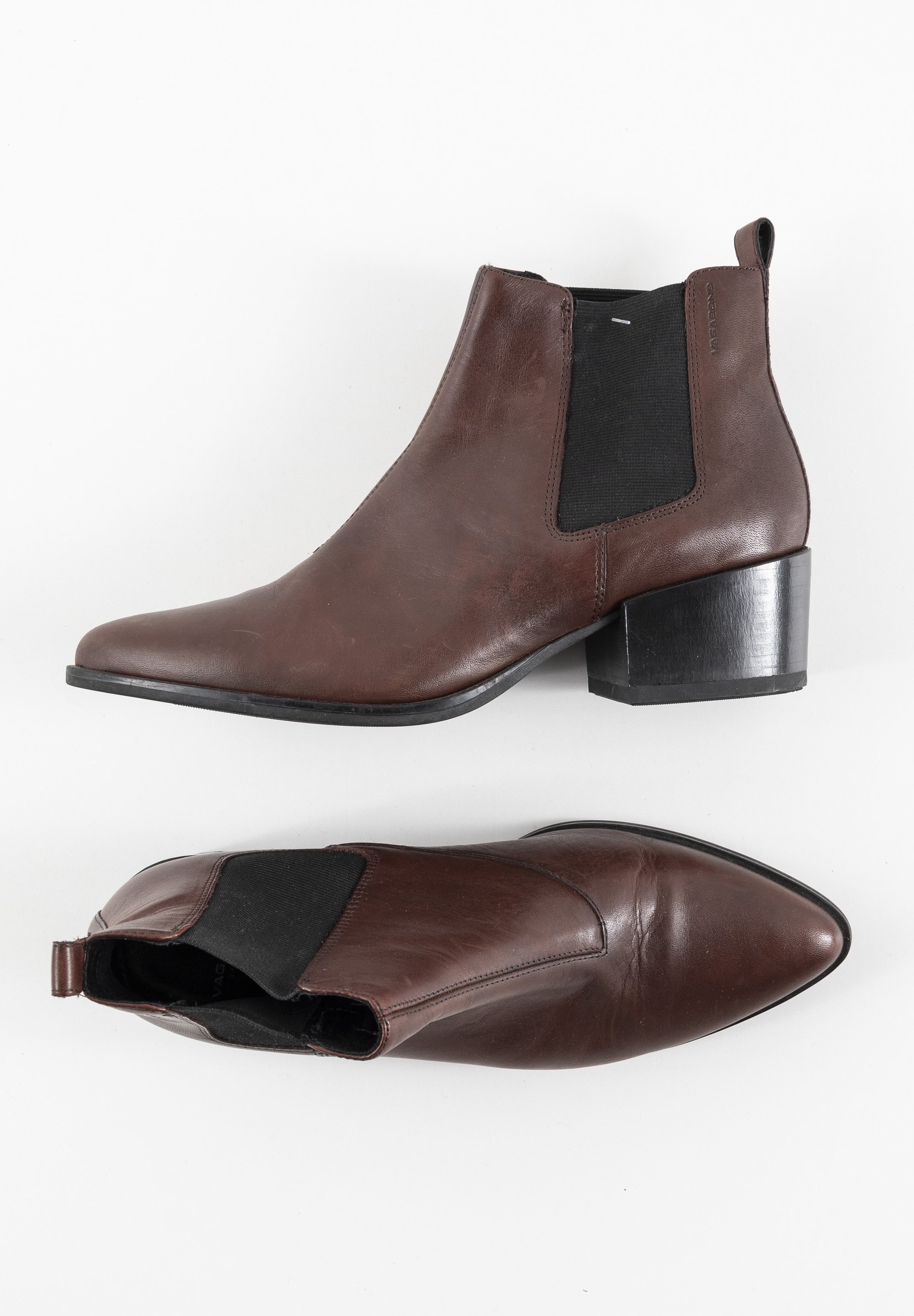 Leather Vagabond Marja Brown Vagabond Ankle Boots Brown (Pre-owned)