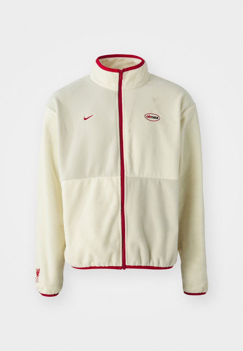 Nike Performance LFC - Forro polar - coconut milk/light khaki/gym red ...