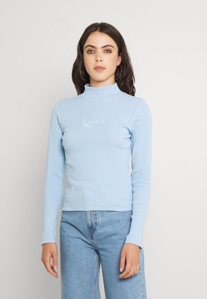 SMALL SIGNATURE TURTLE NECK  - Strickpullover - light blue