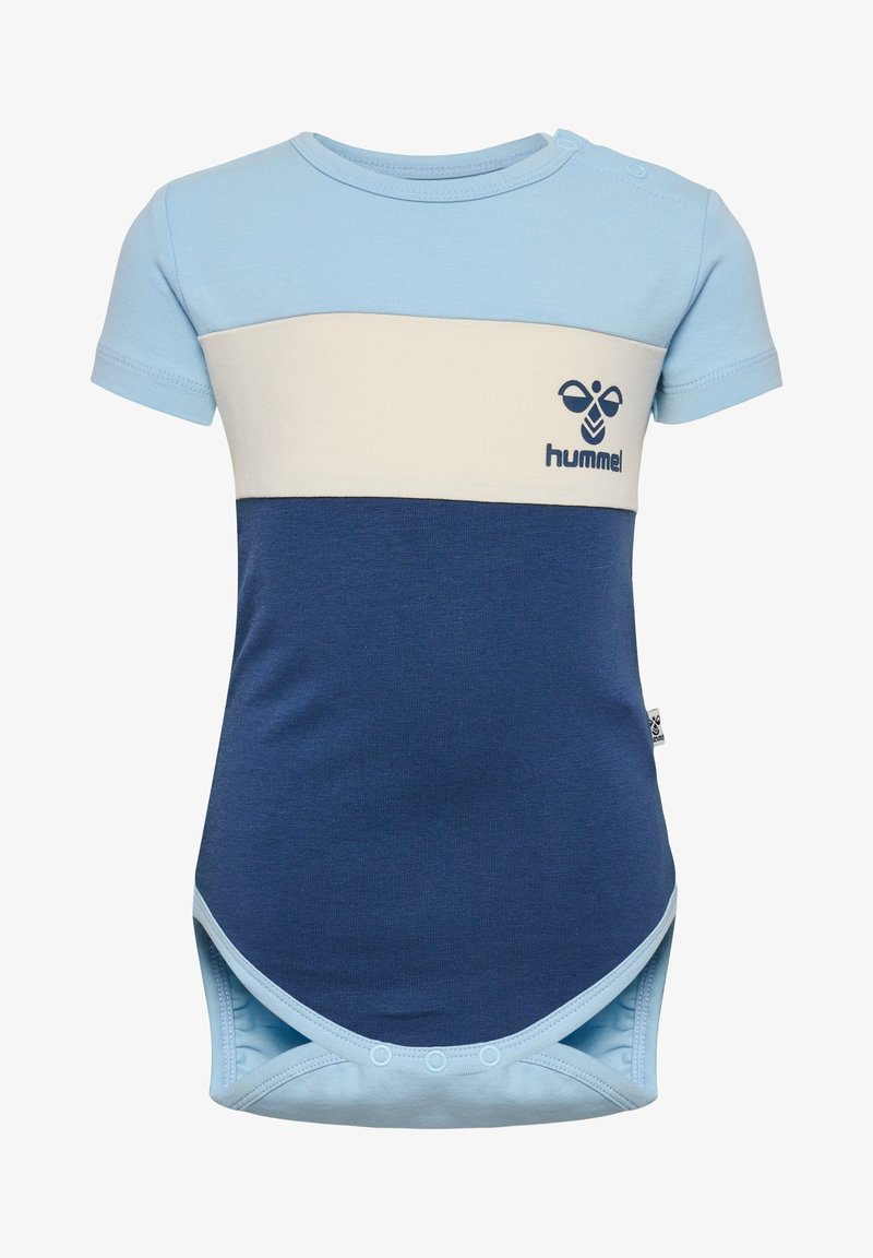 Hummel HAPPY BLOCK BODY - T-shirts print - cerulean