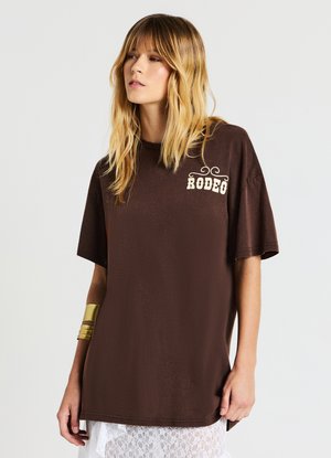 Calliope FRONTE RETRO - T-shirt imprimé - cioccolato