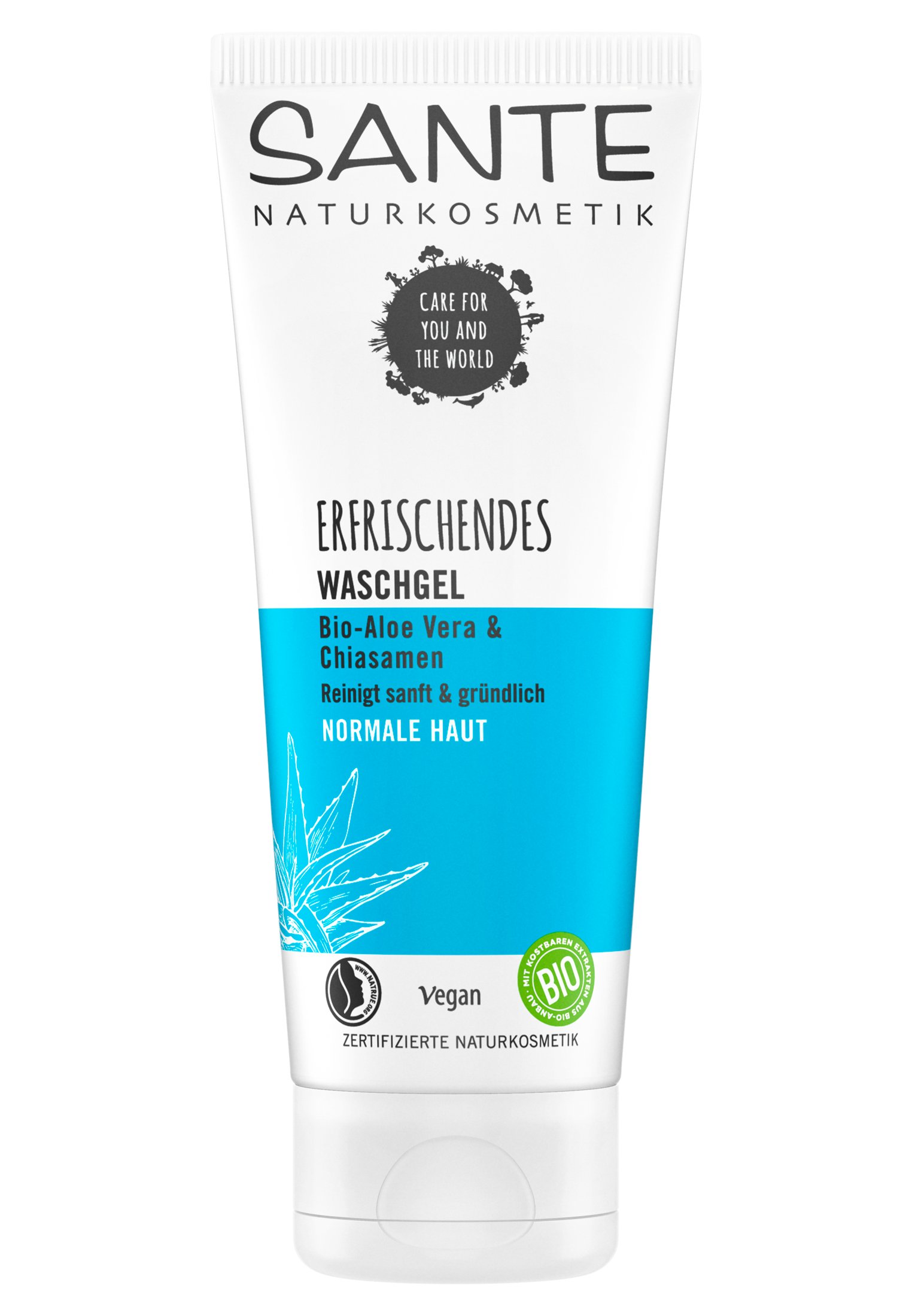 Sante REFRESHING CLEANSING GEL ORGANIC ALOE VERA & CHIA SEEDS -  Reinigungsgel - Zalando