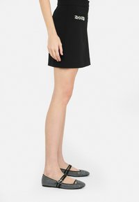 LIU JO WITH RHINESTONES - Trapecinis sijonas - black