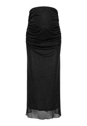 OLMLOURA STONE MESH SKIRT JRS - Pieštukinis sijonas - black detail:rhinestones all over