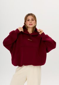 MIRONS Felpa con cappuccio - bordeaux