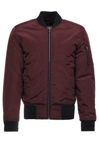 2-TONE BOMBER JACKET - Bomberjacka - burgundy/black