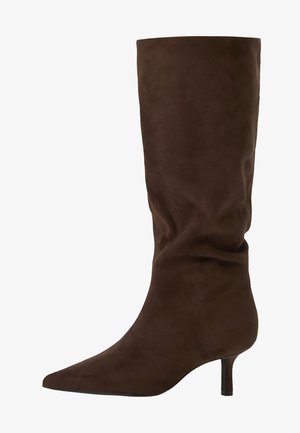 Bershka, KITTEN HEEL - BOOTS - Boots - brown