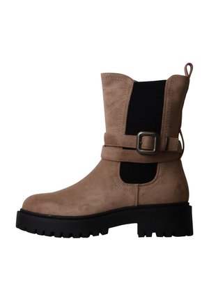 JOIA PARIS, BOTTINES À ZIP JOIA - Cowboy- / bikerstøvlette - khaki-beige