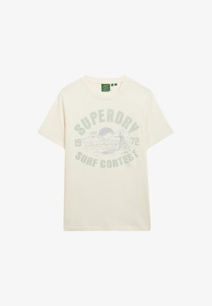 Superdry & Co, LO-FI OUTDOOR - T-shirt imprimé - cream