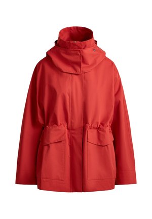 OYSHO, 10K WATERPROOF A-LINE JACKET - Veste imperméable - geranium red