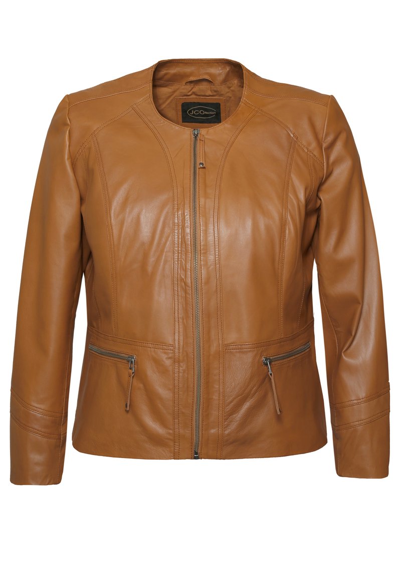 Damen Leichte Jacken | JCC Lederjacke cognac - WA20742 Damen Leichte Jacken | JCC Lederjacke cognac - WA20742