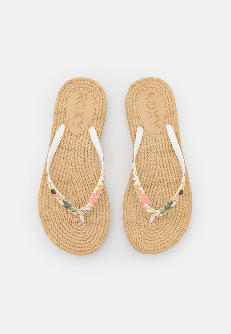 Roxy SOUTH BEACH III Sandalias de dedo white/pink/multi-coloured/blanco Zalando.es