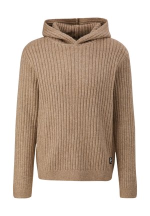 Sweat à capuche - sandfarben