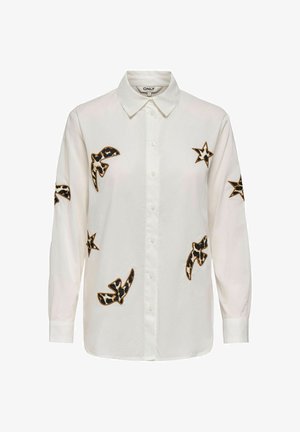 ONLY, SHIRT ONLLUNIO SHIRT - Chemisier - cloud dancer