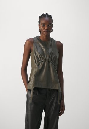 Proenza Schouler White Label DRAWSTRING - Μπλούζα - wood