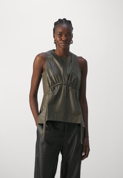 Proenza Schouler White Label DRAWSTRING - Μπλούζα - wood
