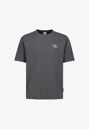 Sublevel, SUBLEVEL T-SHIRT MIT STICKEREI - Print T-shirt - dark-grey
