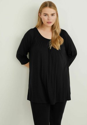 Long sleeved top - black
