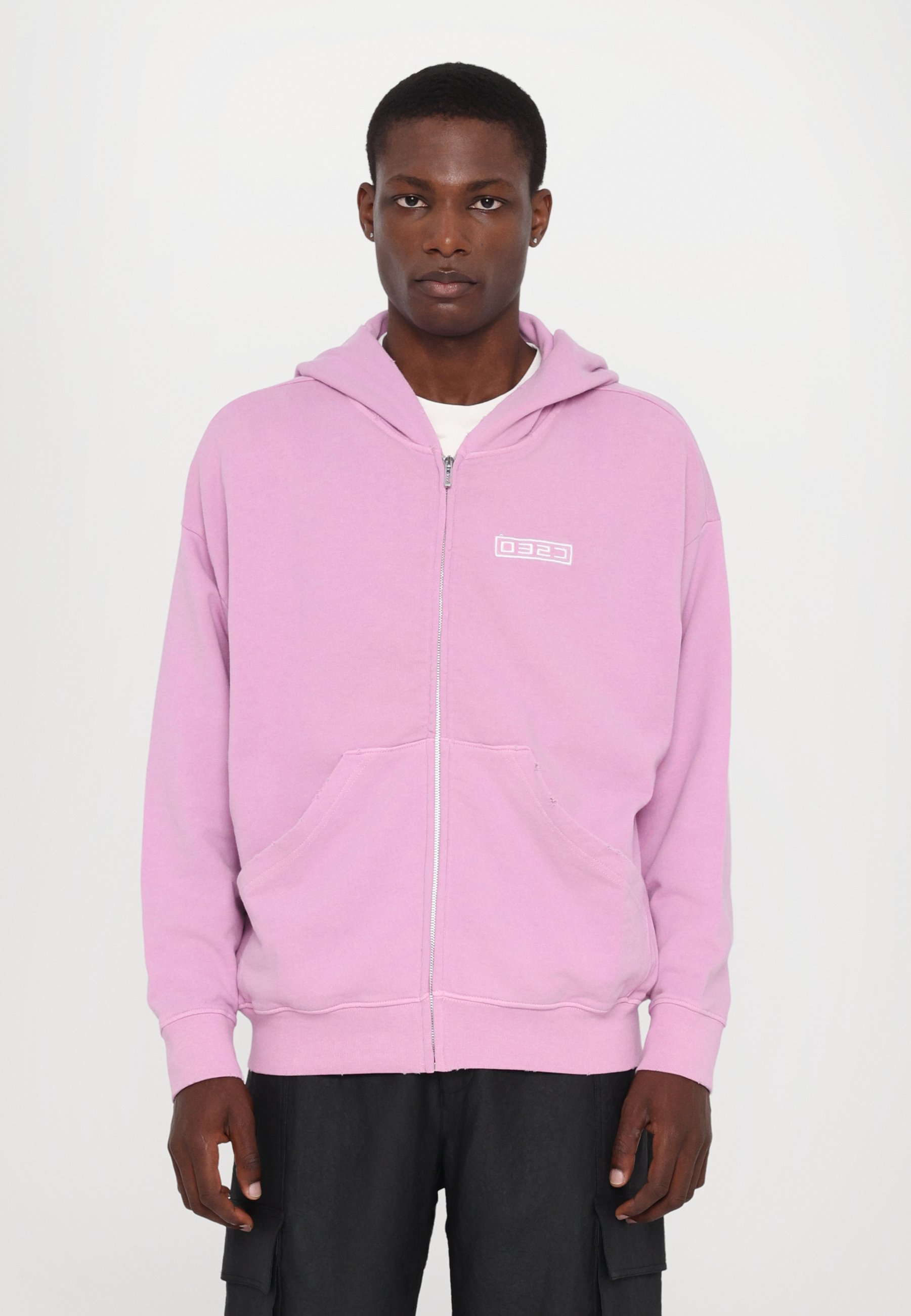 032c ROUTINE ZIP UNISEX - Hoodie - faded pink/light pink - Zalando