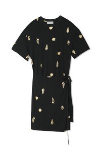 SHELL MINI LEIA DRESS - Trikotāžas kleita - black