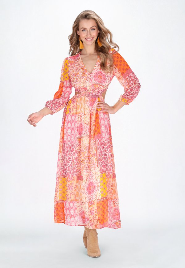 Maxikleid - orange multicolor