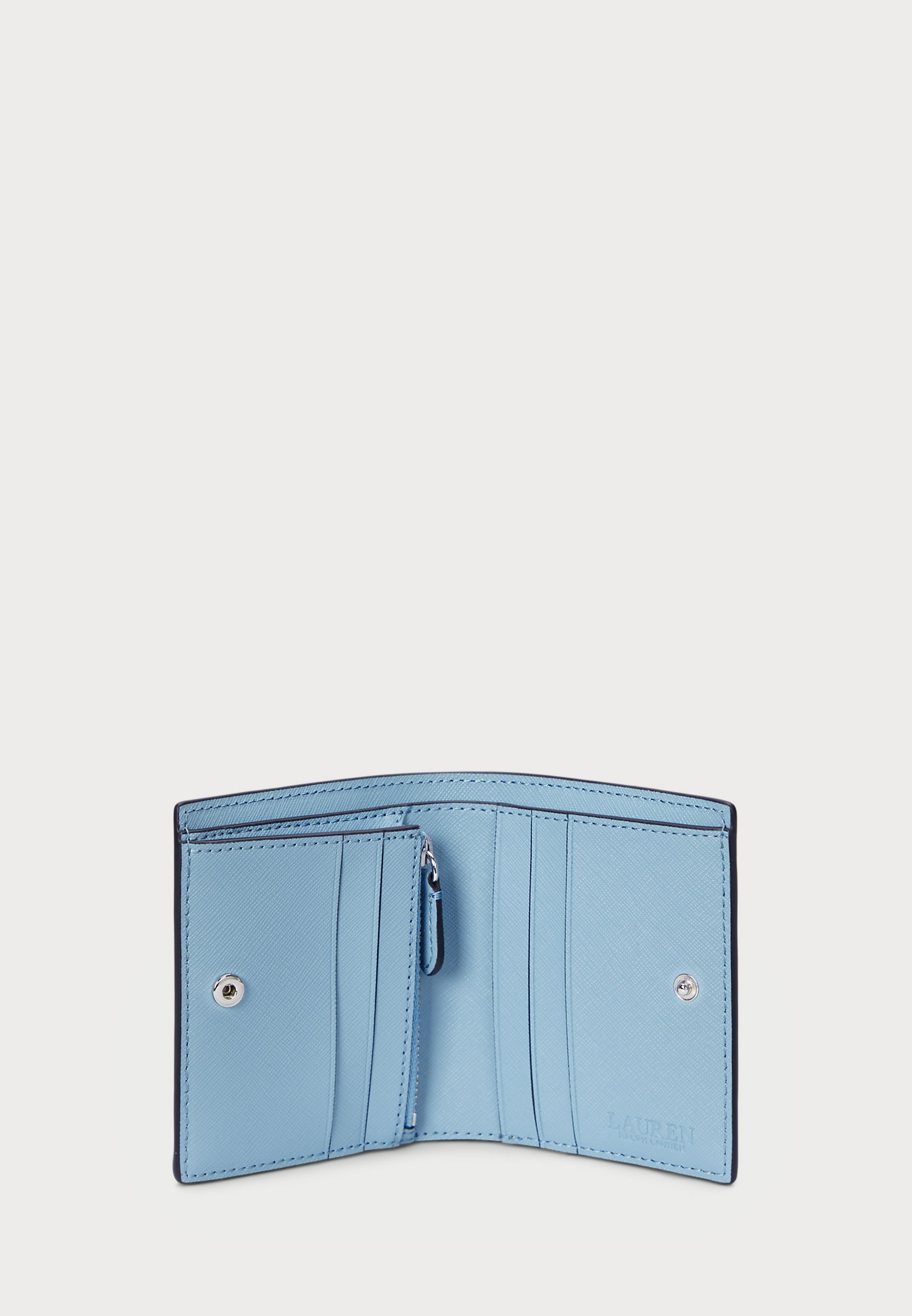 折りたたみ財布 Lauren Ralph Lauren Crosshatch Leather Compact Wallet Crosshatch Leather Compact Wallet
