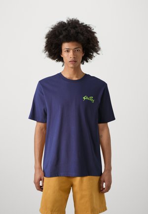 Stan Ray, TEE UNISEX - T-shirt imprimé - navy/lime green