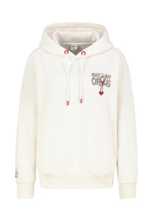Sublevel LÄSSIGER MIT MOTIV-PRINT UND HUMORVOLLEM SLOGAN - Kapuzenpullover - weiß