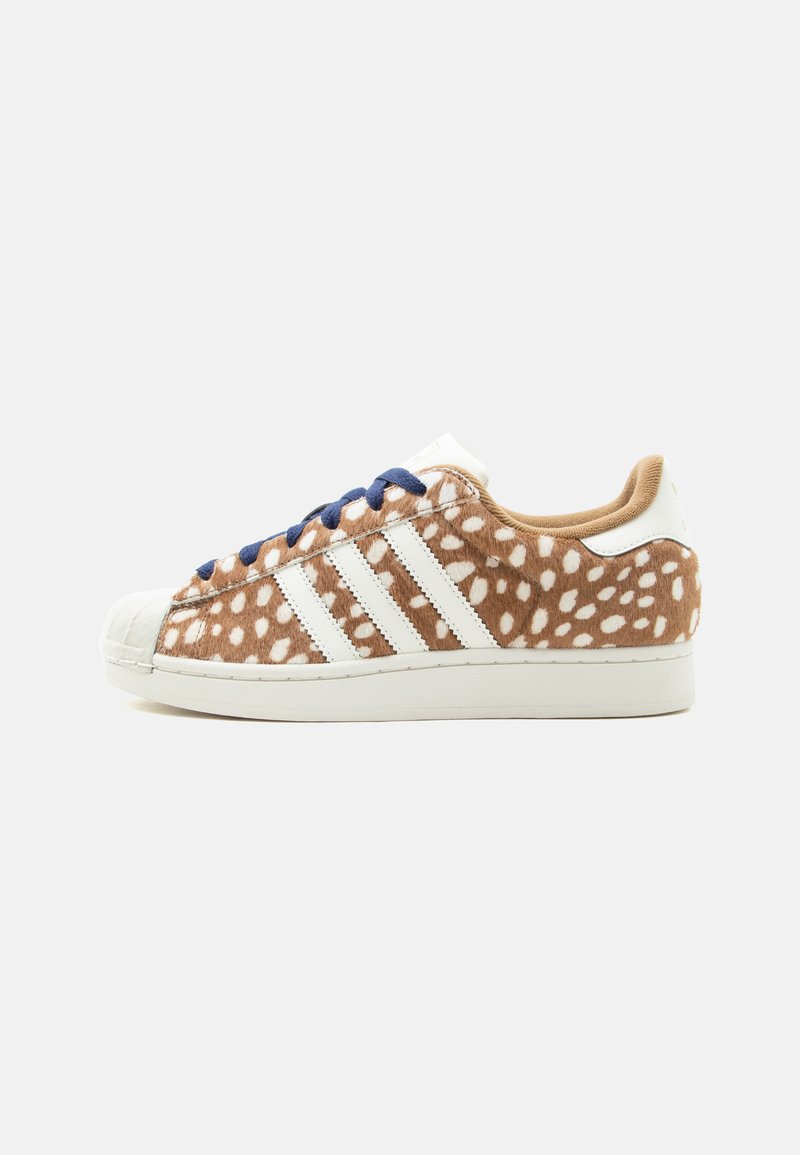 adidas Originals SUPERSTAR II brown desert/off white/dark blue/light brown