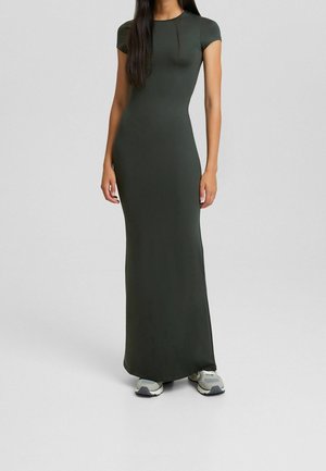 Bershka Robe longue - olive