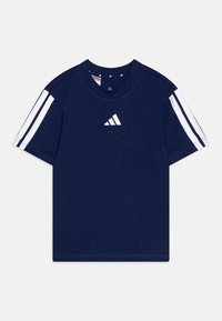 adidas Performance - TEE JUNIOR UNISEX - Printtipaita - dark blue/white Pienoiskuva 1