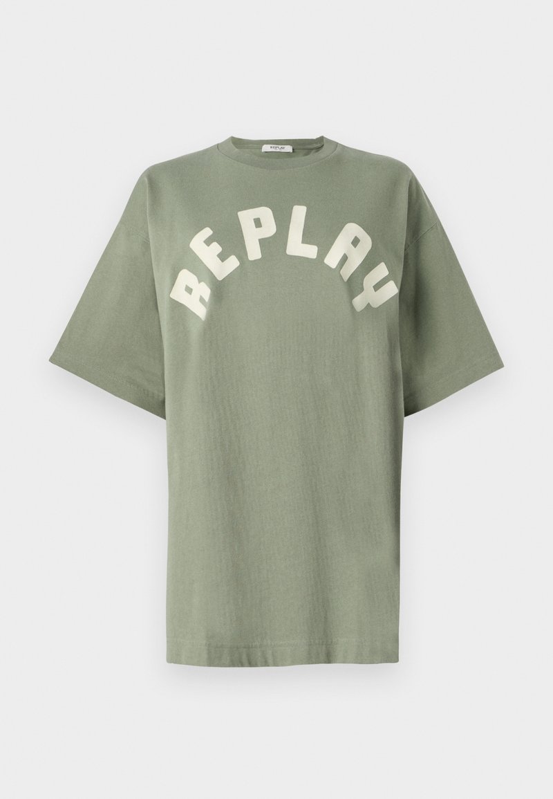 Replay T-shirt print kaki Replay T-shirt print kaki