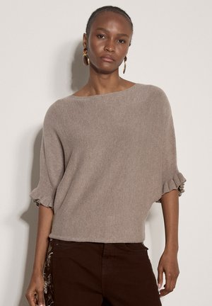 Apricot, SOFT KNIT BATWING TOP - T-shirt imprimé - stone
