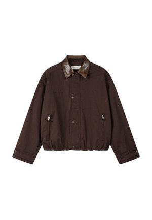 Another Cotton Lab, ANOTHER TWILL JACKET - Chaqueta fina - chocolate