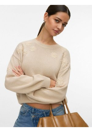 PULLOVER VMDAISY  - Pulover - oatmeal