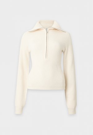 ANINE BING, JUNE TRUCKER COLLAR - Pullover - ecru