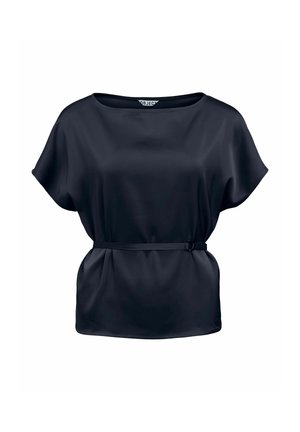 Object, TOP SATIN BELTED - Bluse - sky captain